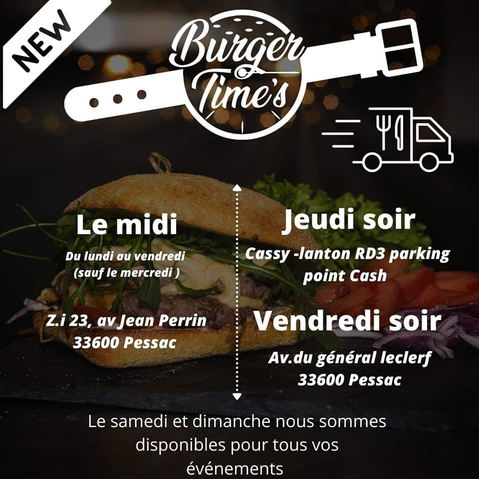 BurgerTime's • France Photo Menu 2