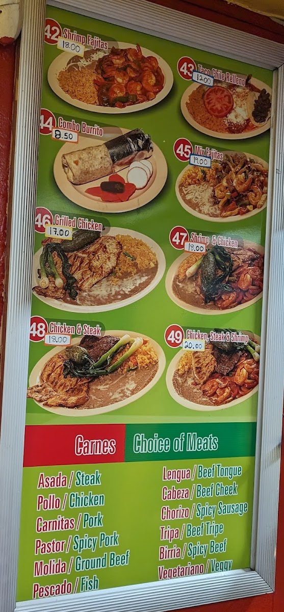 Don Pedro Mexican Food Photo Menu 2