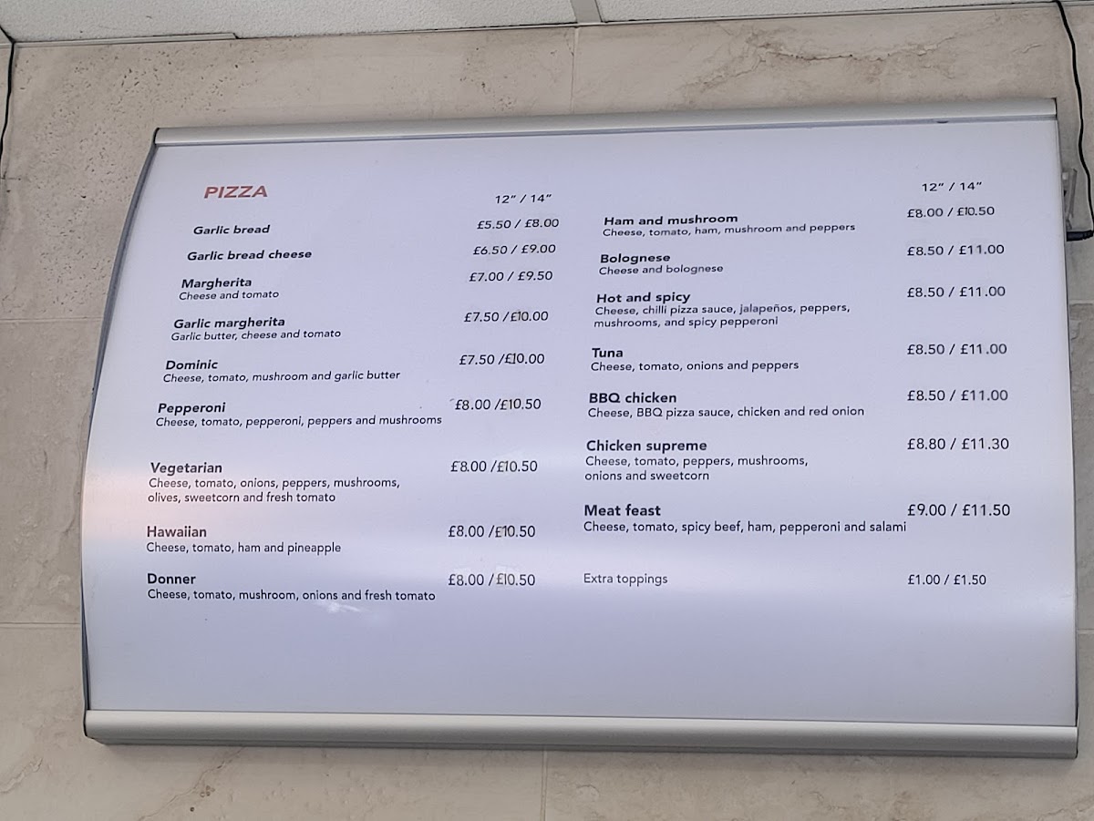 DJ's Fast Food Photo Menu 1