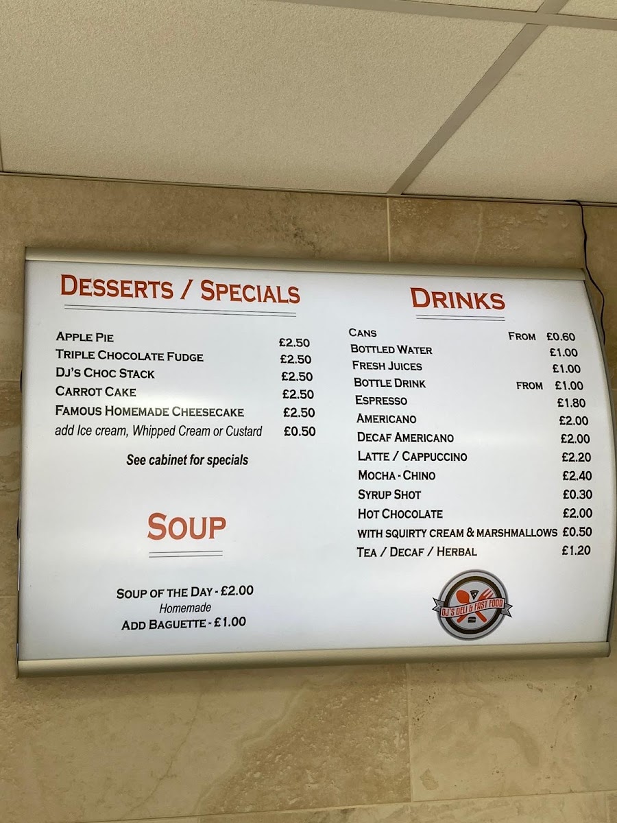 DJ's Fast Food Photo Menu 8
