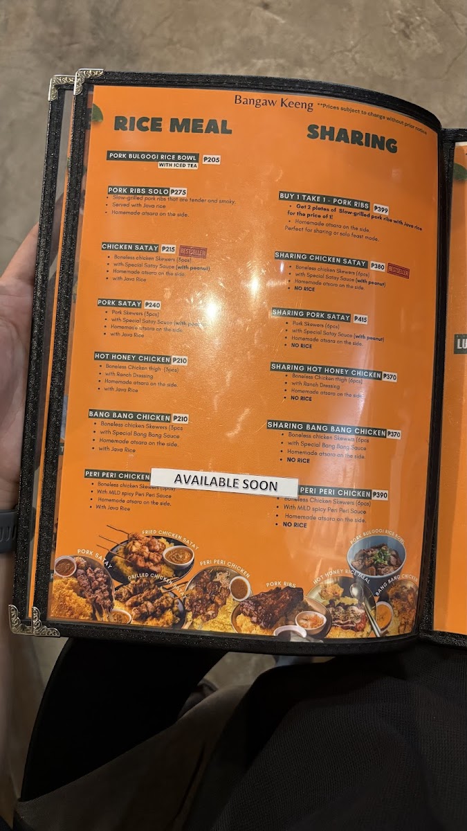 Bangaw Keeng Dumaguete Photo Menu 6
