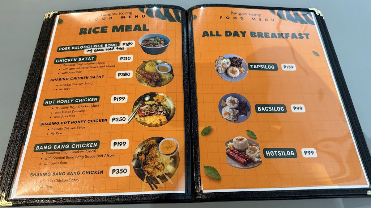 Bangaw Keeng Dumaguete Photo Menu 7