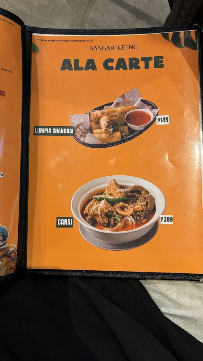 Bangaw Keeng Dumaguete Photo Menu 9