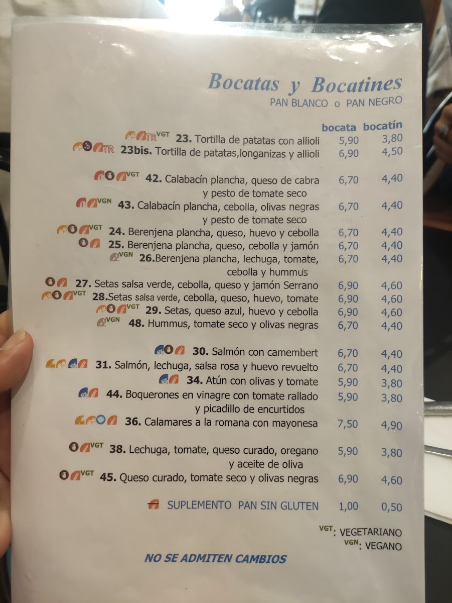 Bocatin del Carmen Photo Menu 6
