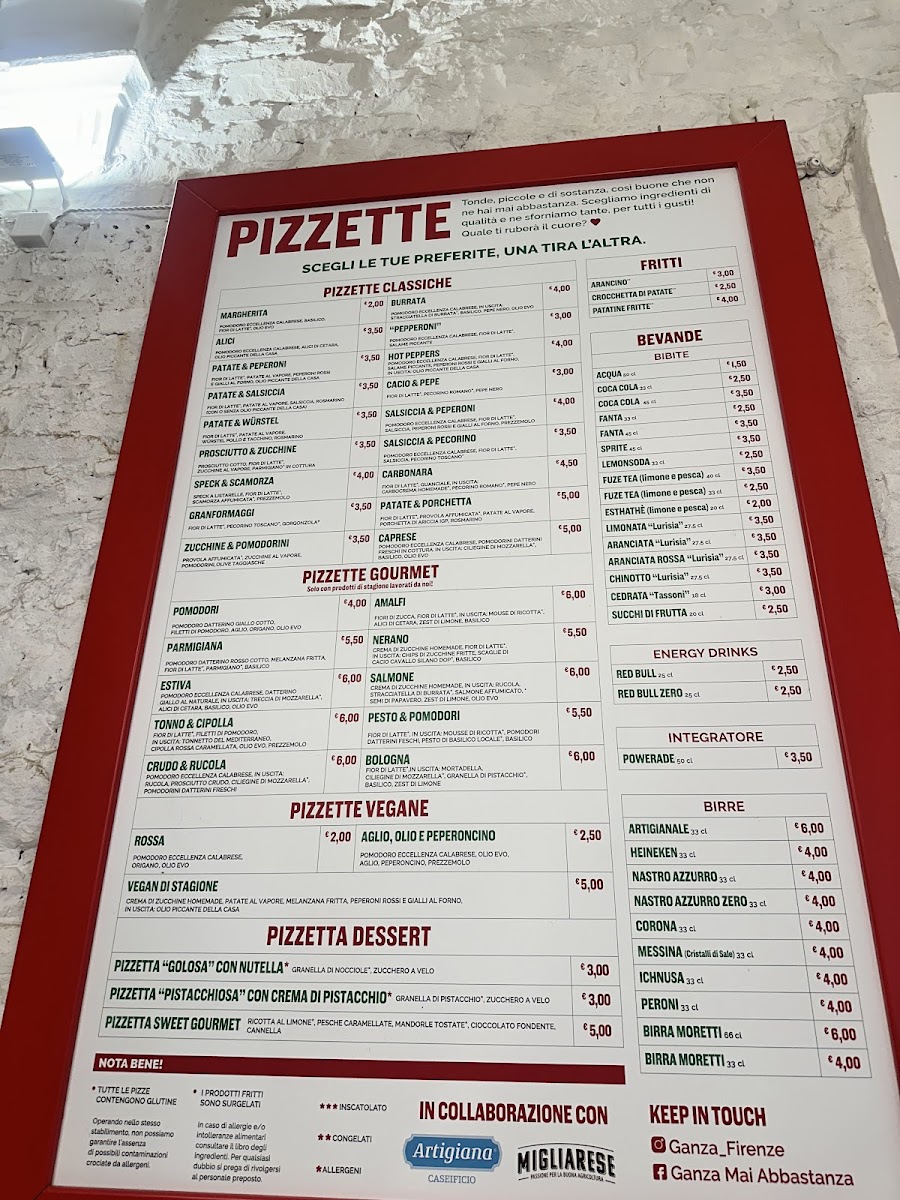 Pizzeria al taglio Ganza - Mai Abbastanza Photo Menu 8