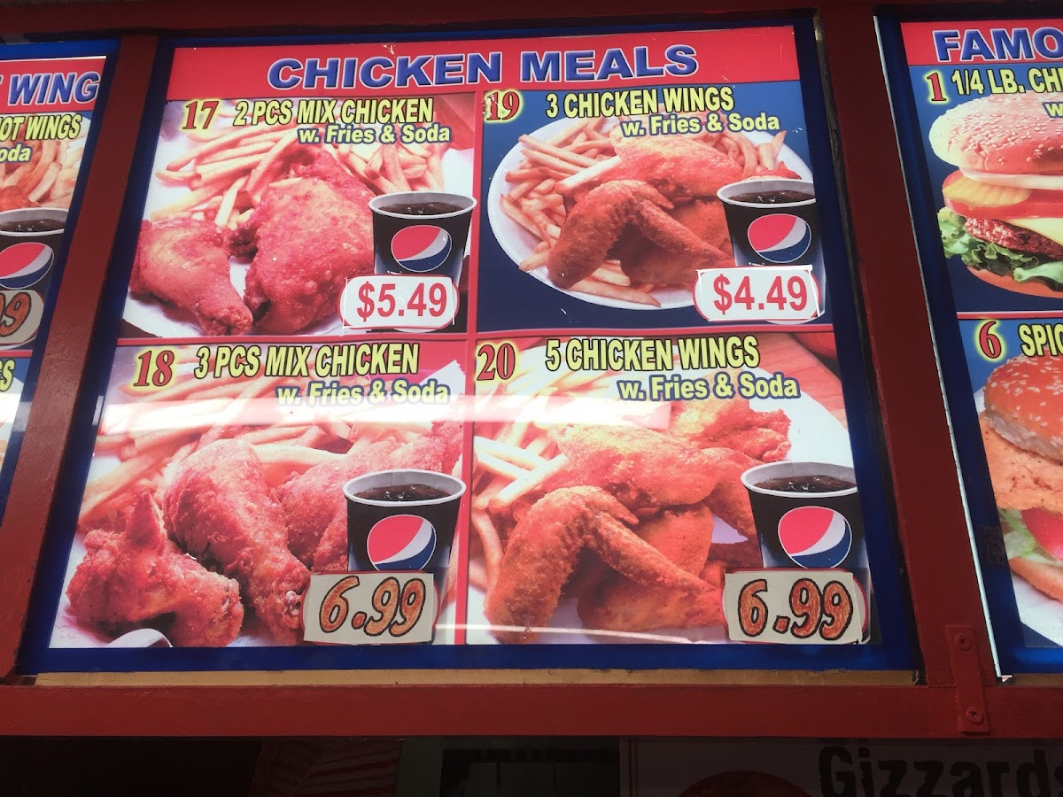 Crown Fried Chicken Fayetteville Photo Menu 2