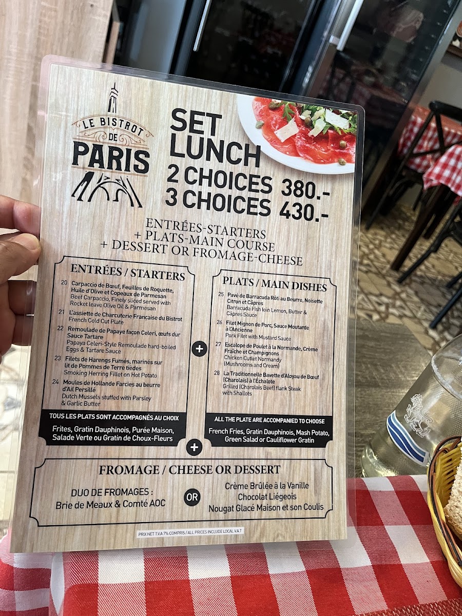 Le Bistrot De Paris Photo Menu 4