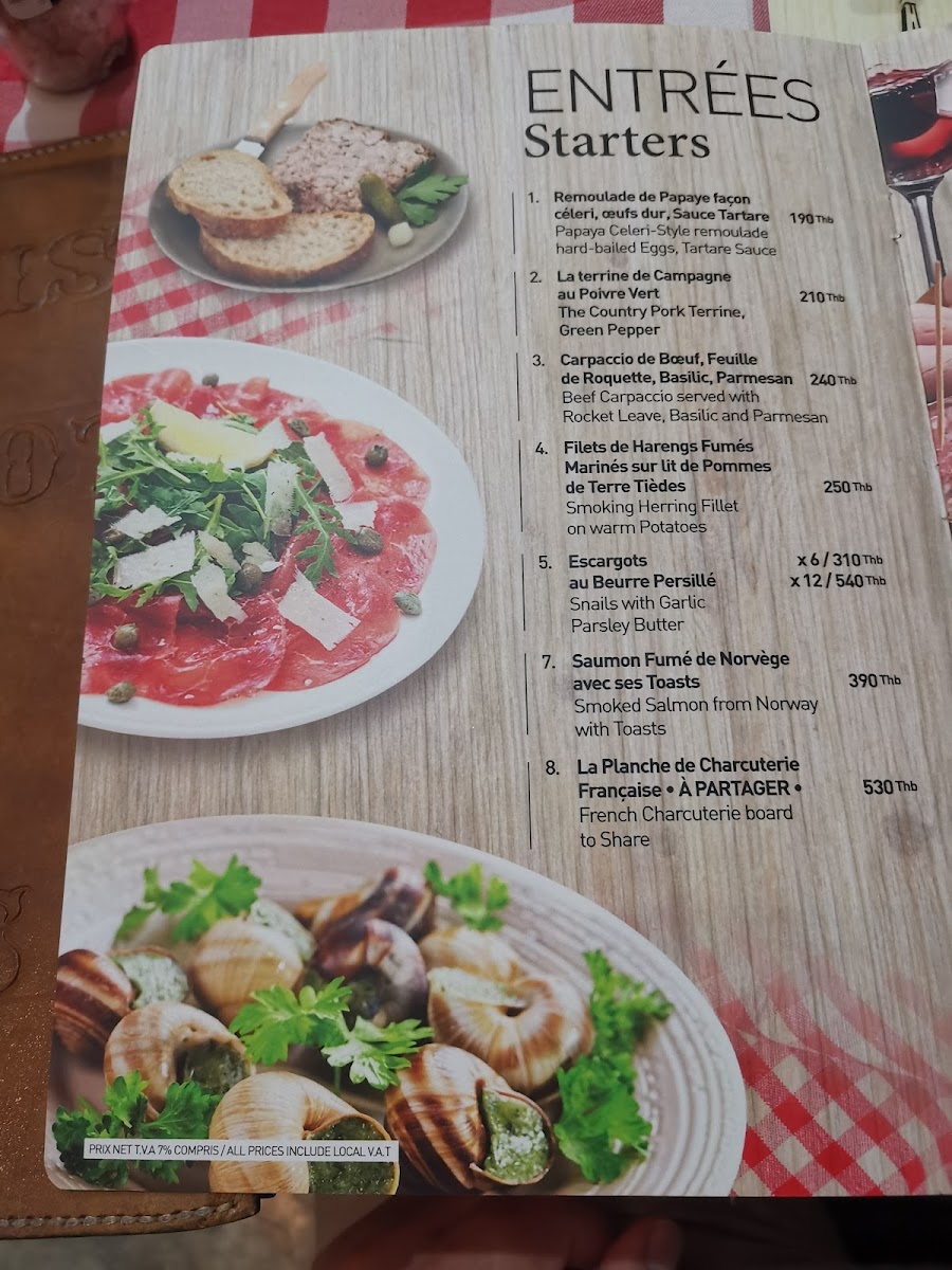 Le Bistrot De Paris Photo Menu 7