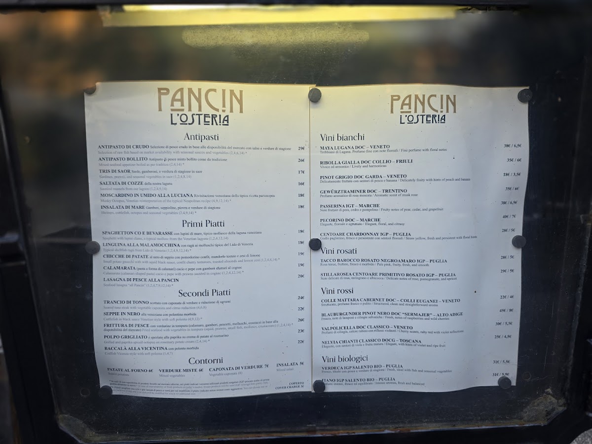 Osteria Pancin Photo Menu 3