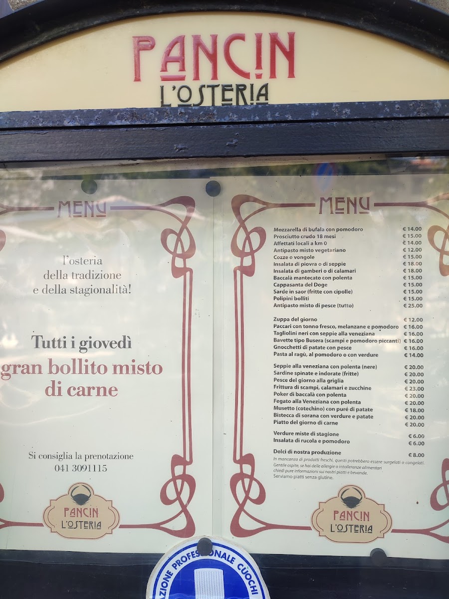 Osteria Pancin Photo Menu 7