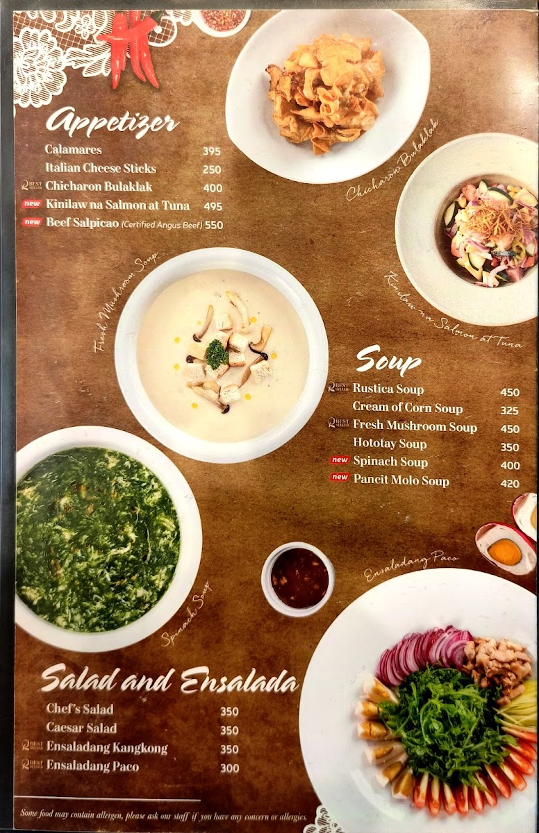 Rustica Tarlac City Photo Menu 4