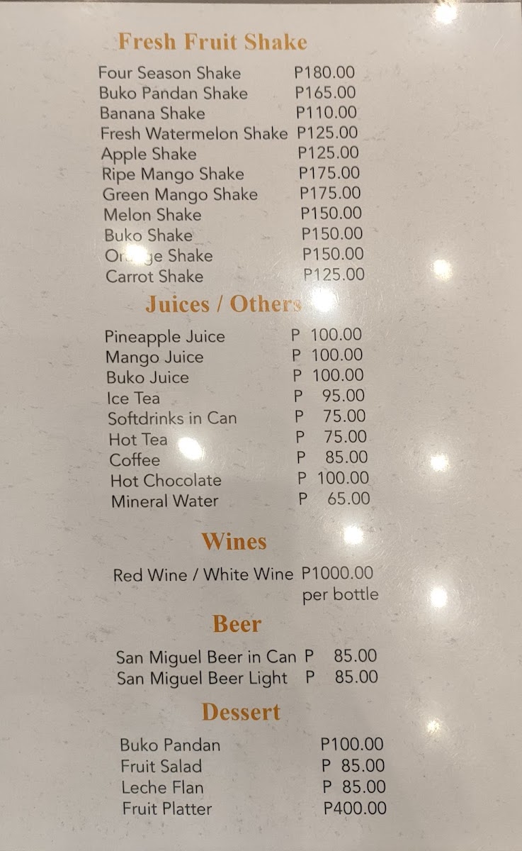 Rustica Tarlac City Photo Menu 9