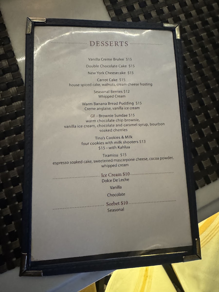 DePaul's Table Steakhouse Photo Menu 10