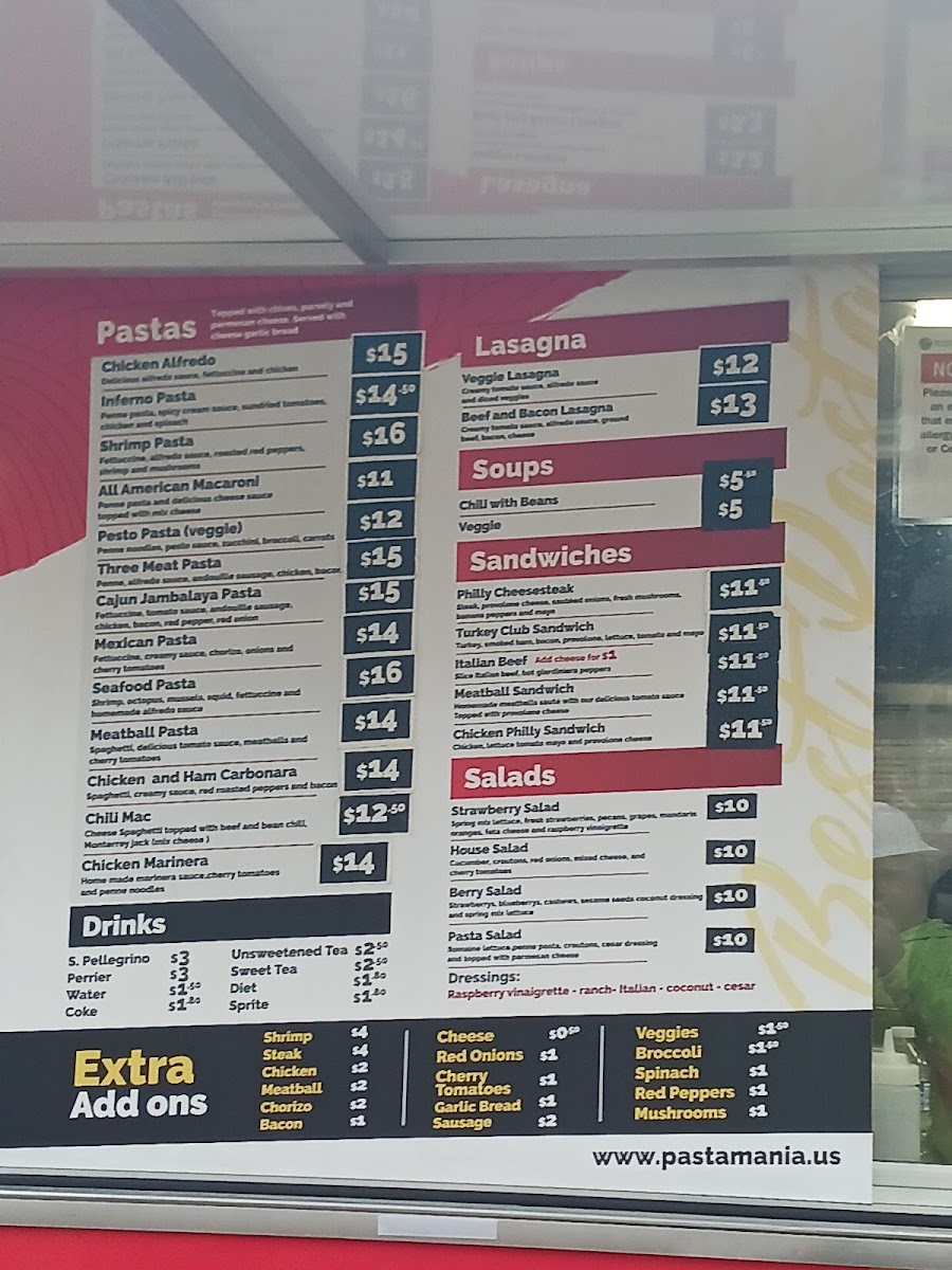 Pastamania Photo Menu 3