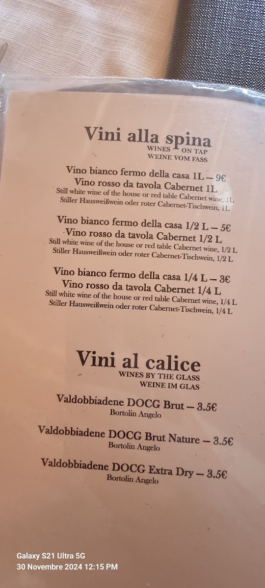 Trattoria Ristoro Fos De Marai Photo Menu 1