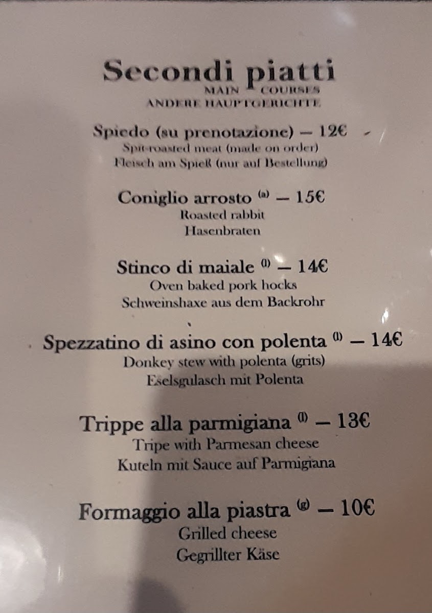 Trattoria Ristoro Fos De Marai Photo Menu 2