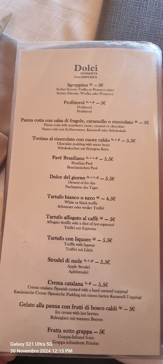 Trattoria Ristoro Fos De Marai Photo Menu 6