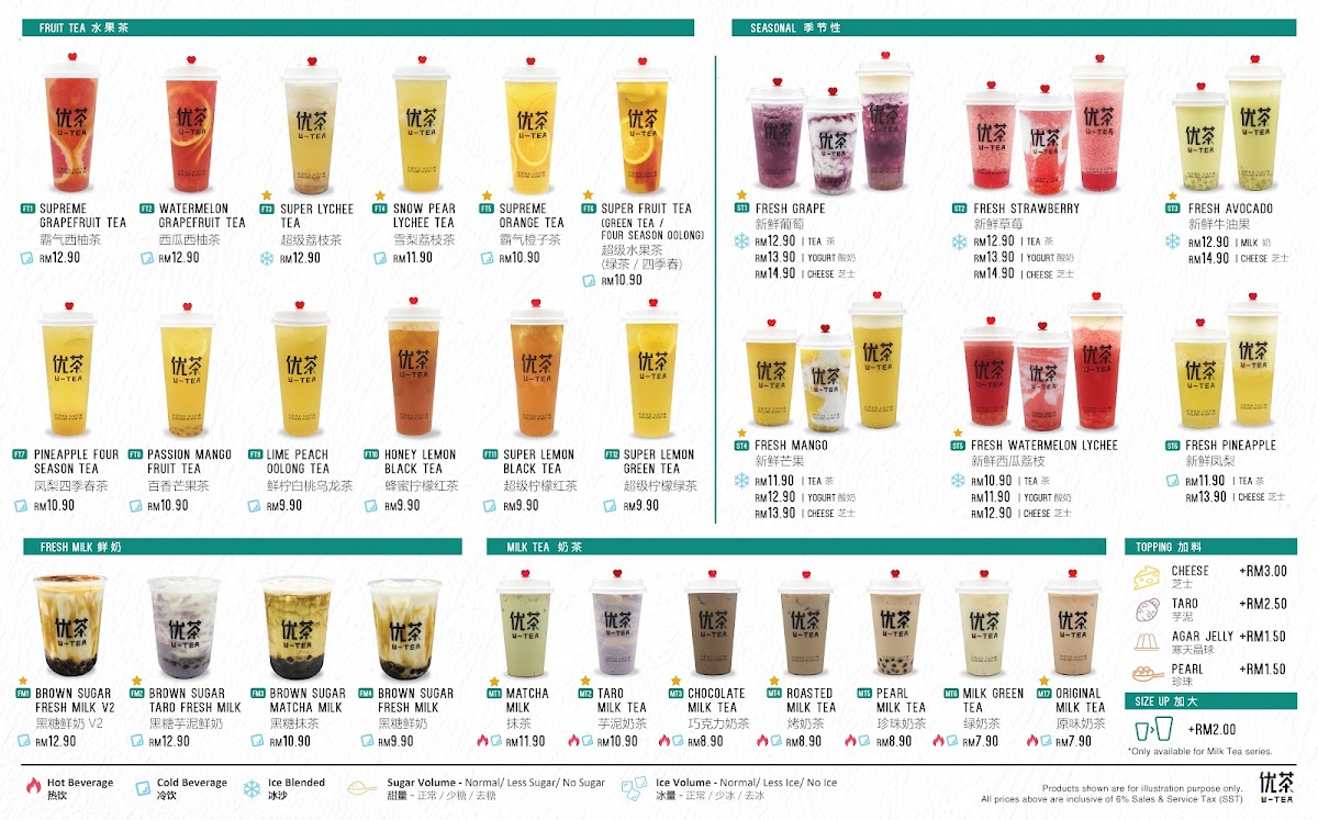 U-Tea T1 Bundusan Photo Menu 6