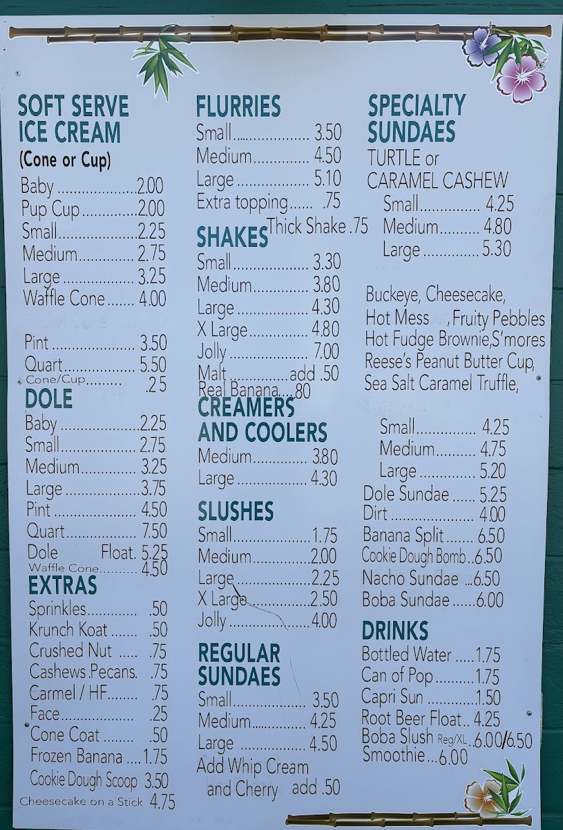 Jolly Dipper Photo Menu 1