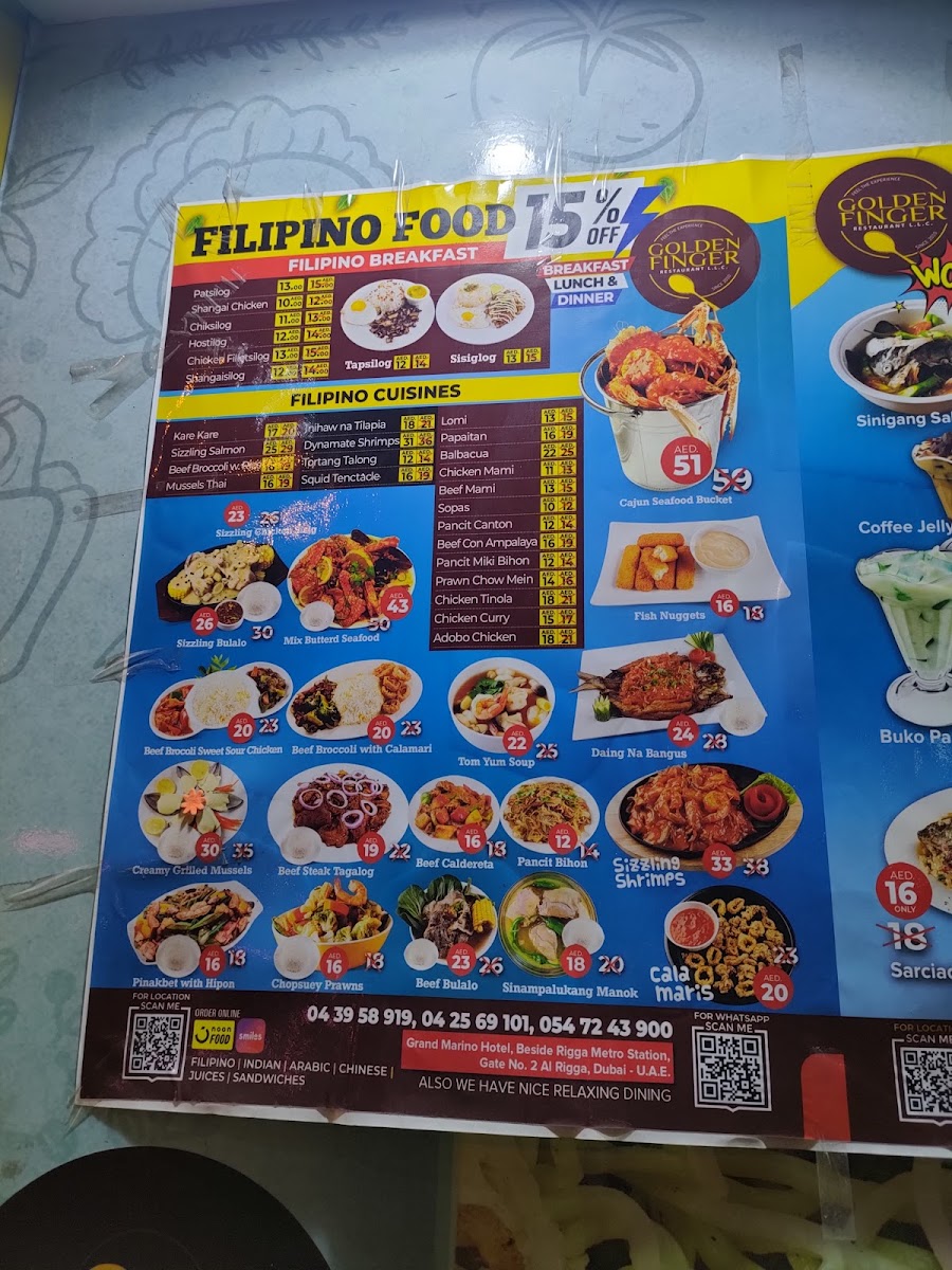 Golden Fingers Restaurant Photo Menu 8