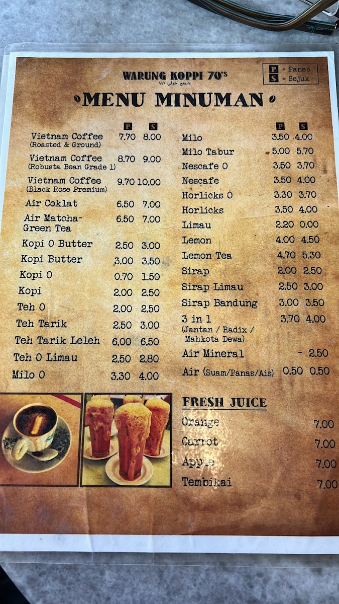 Warung Koppi 70's Bangi Photo Menu 3
