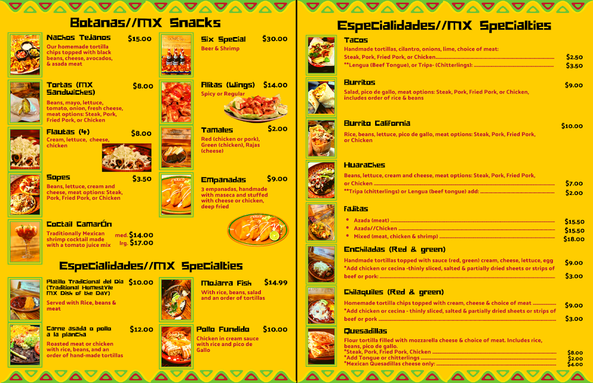 Taquería Los Parientes LLC Photo Menu 3