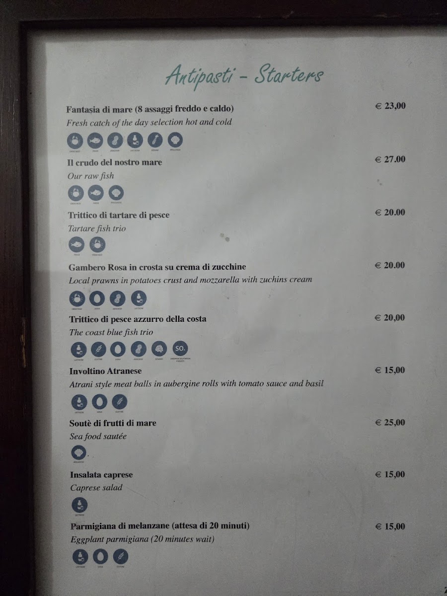 'A Paranza Photo Menu 3