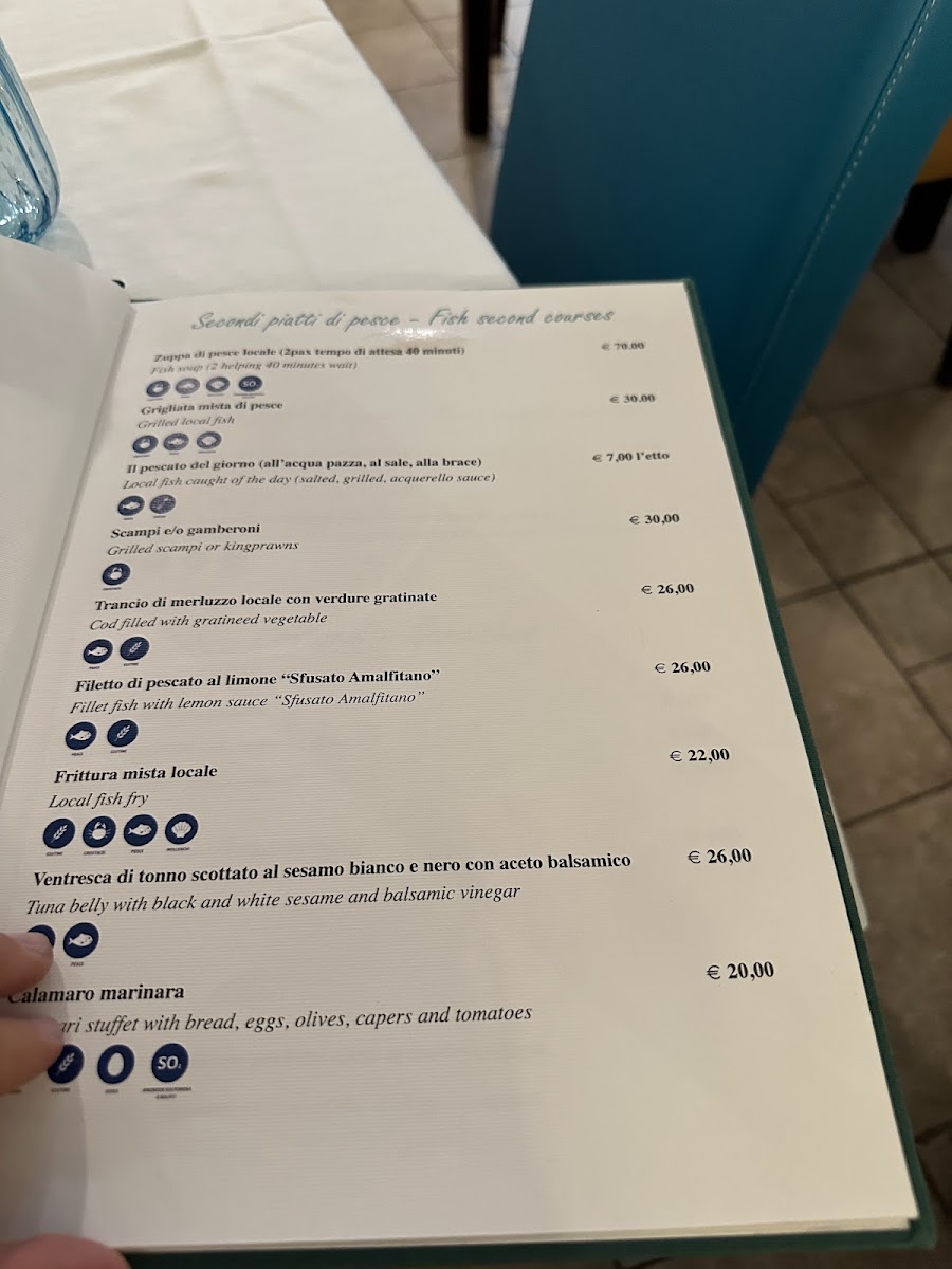 'A Paranza Photo Menu 5