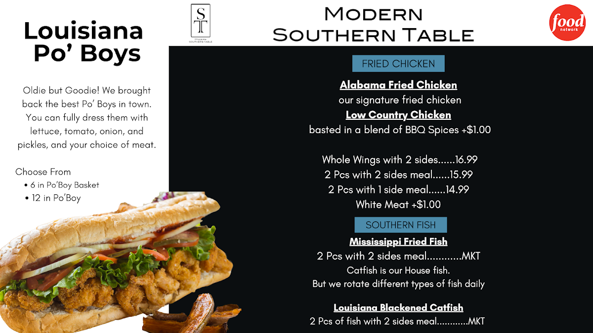 Modern Southern Table (High St.) Photo Menu 1