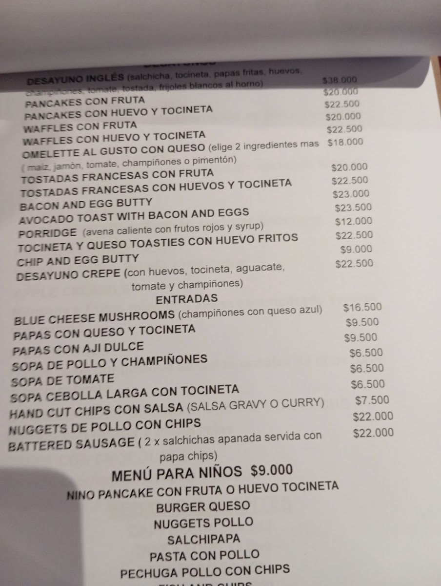 El Inglés Gastro Pub Photo Menu 2