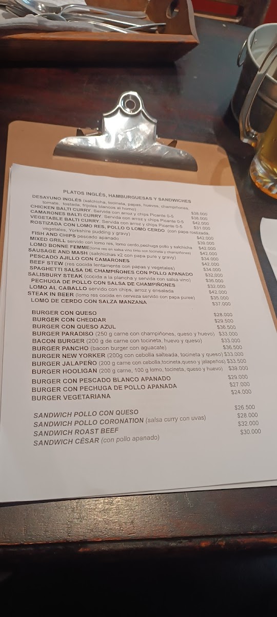 El Inglés Gastro Pub Photo Menu 5