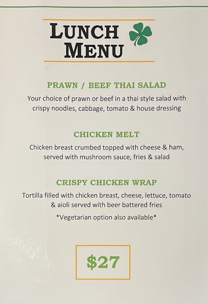 Barrel Inn Photo Menu 1