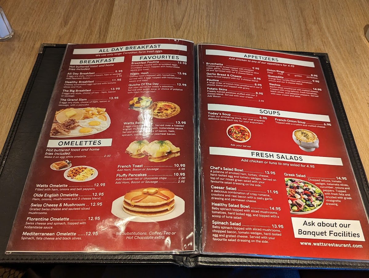 Watts Restaurant Photo Menu 6