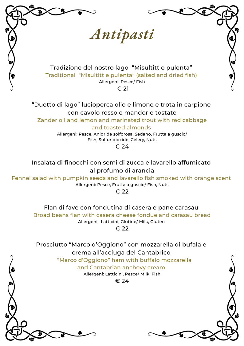 Hotel Vapore Photo Menu 1