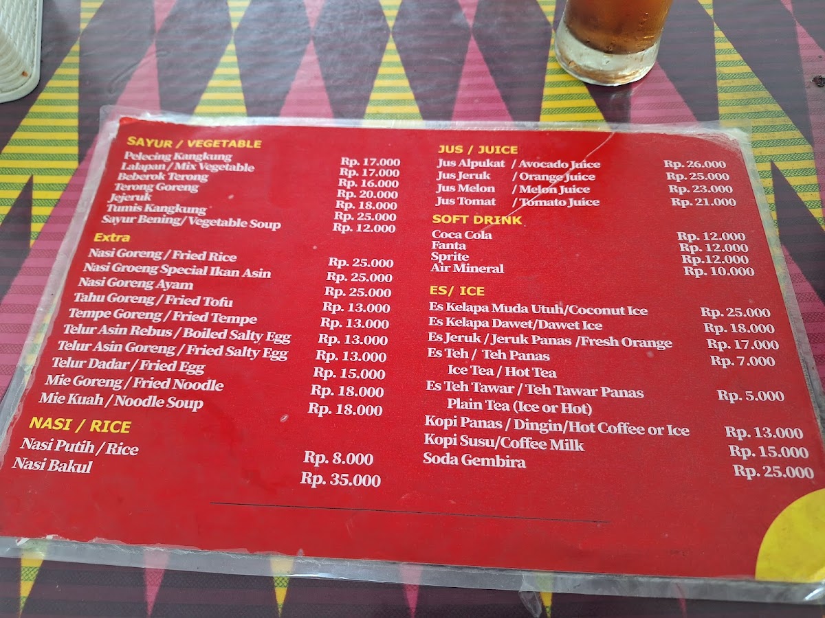 Rumah Makan Taliwang Bersaudara Photo Menu 5