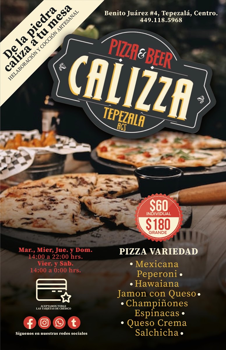 CALIZZA Photo Menu 3