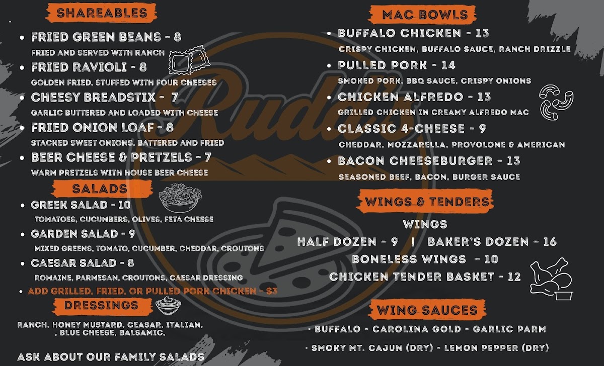 Rudd's Pies & Fries Photo Menu 2