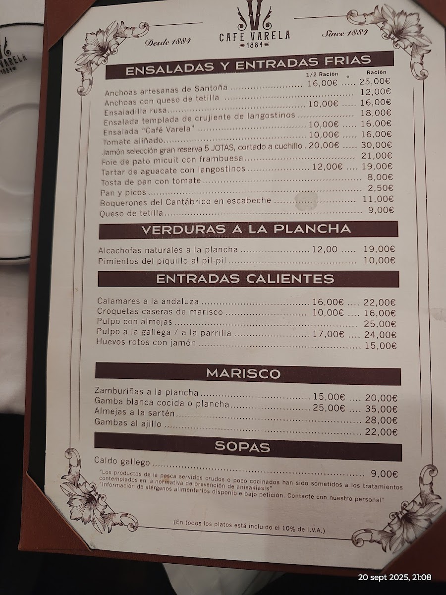 Varela Café Photo Menu 4