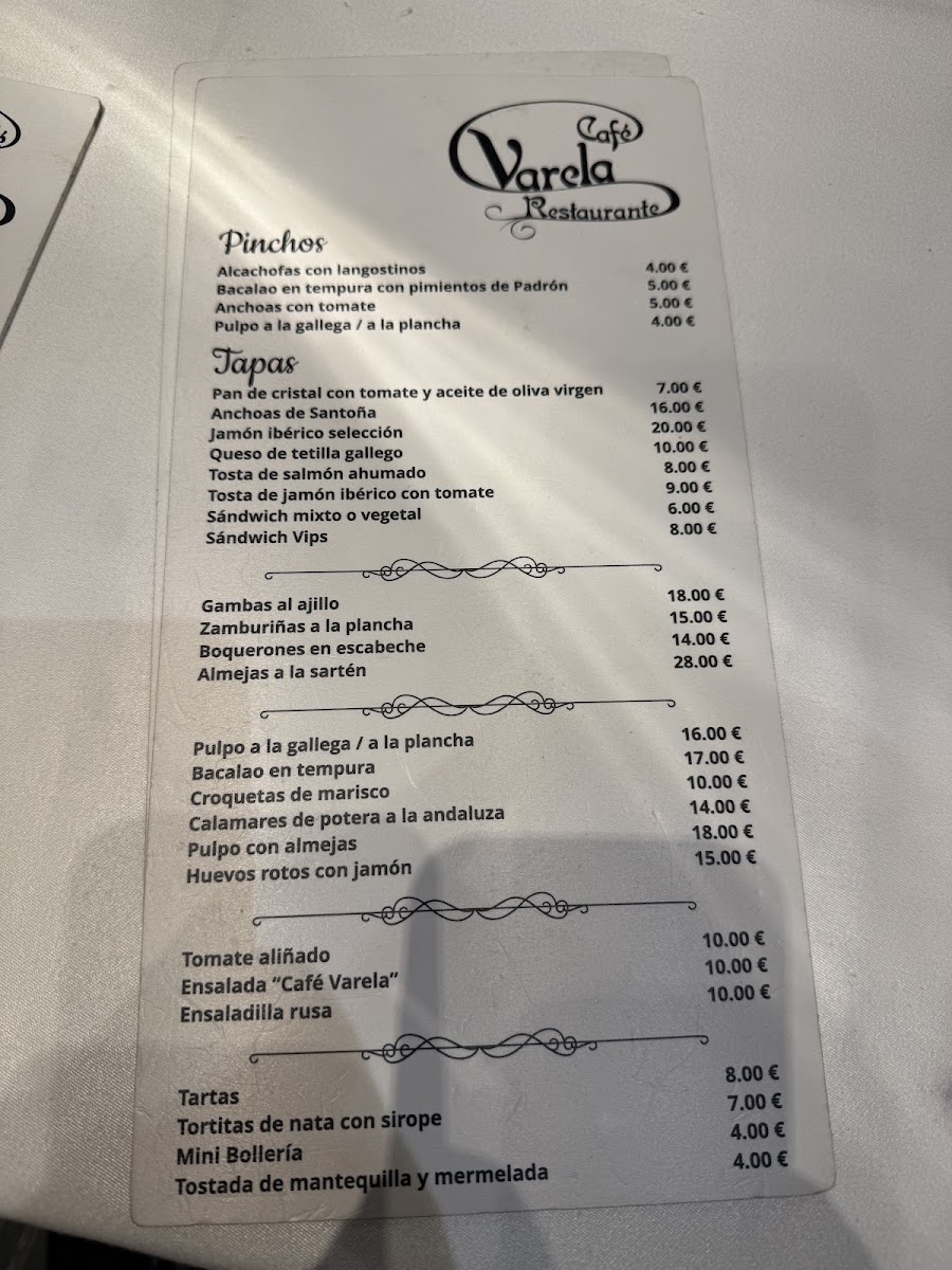 Varela Café Photo Menu 5