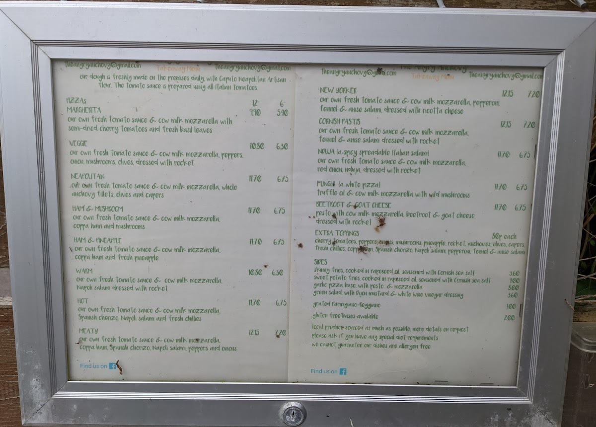 The Angry Anchovy Photo Menu 1