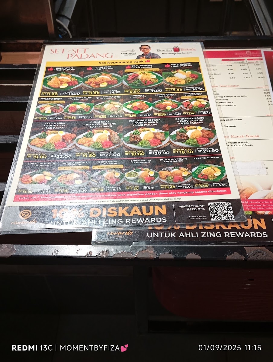 Bumbu Babah @ Melawati Mall Photo Menu 8