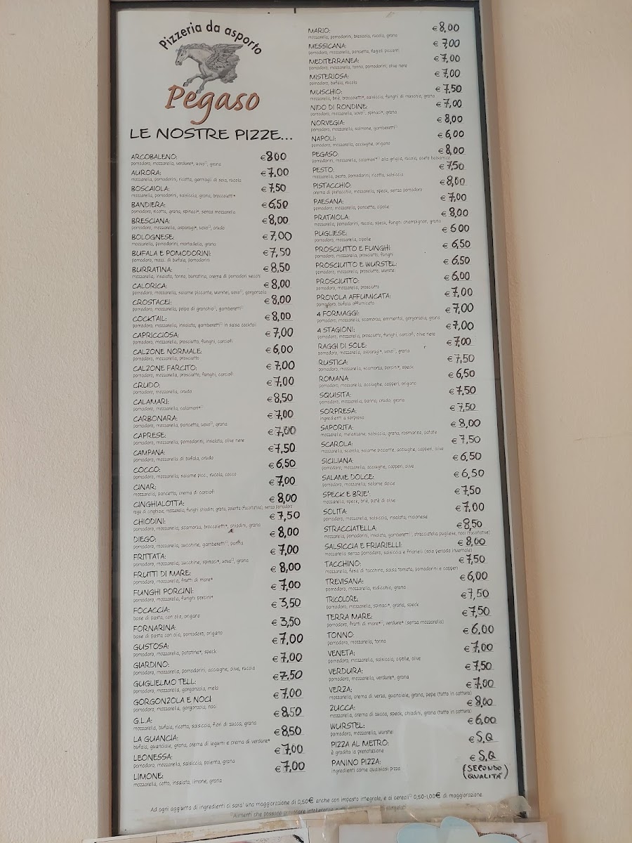Pizzeria Da Asporto Pegaso Photo Menu 3