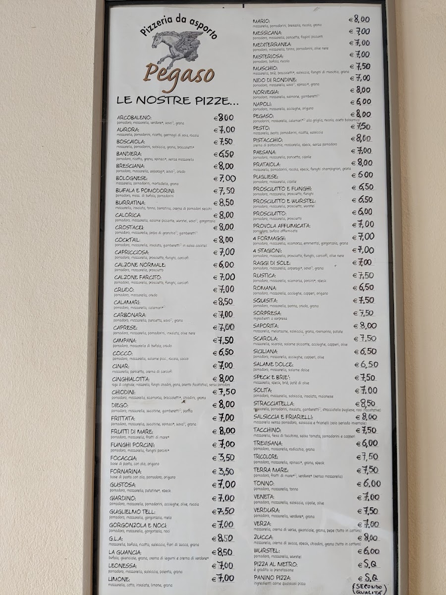 Pizzeria Da Asporto Pegaso Photo Menu 4