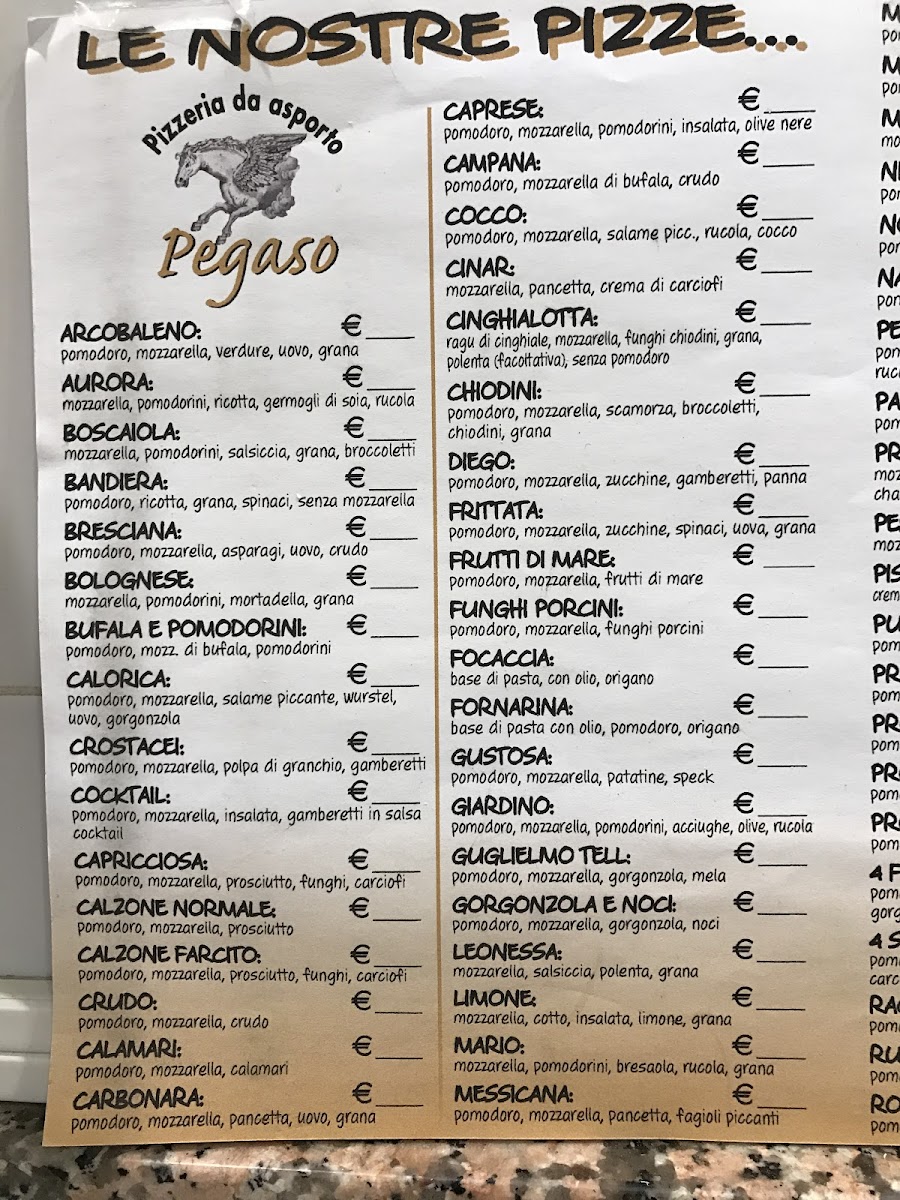 Pizzeria Da Asporto Pegaso Photo Menu 6