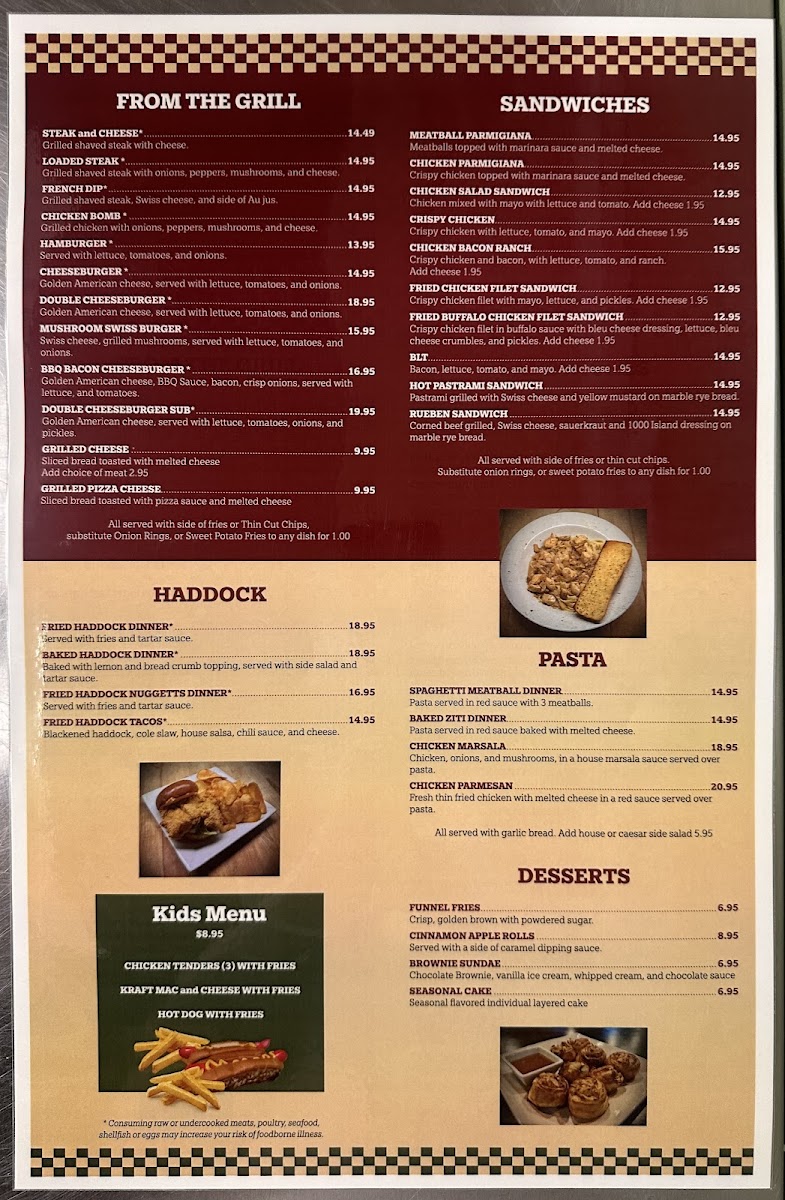 Riverton Station Pizza, Bar & Grill Photo Menu 1