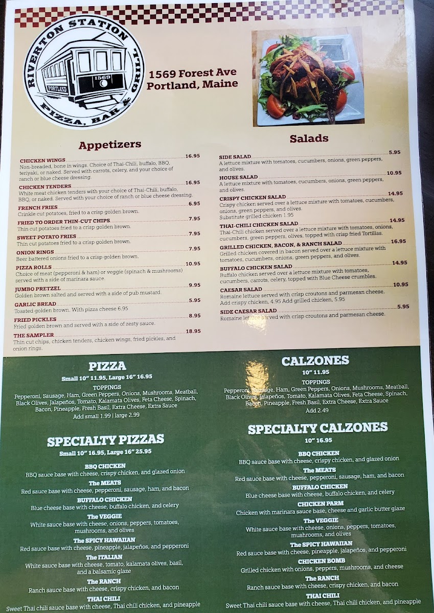 Riverton Station Pizza, Bar & Grill Photo Menu 3