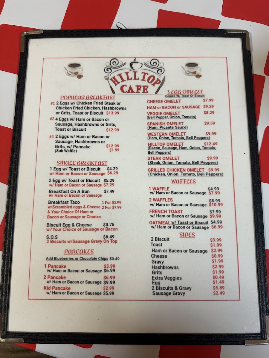 Hilltop Café Photo Menu 6