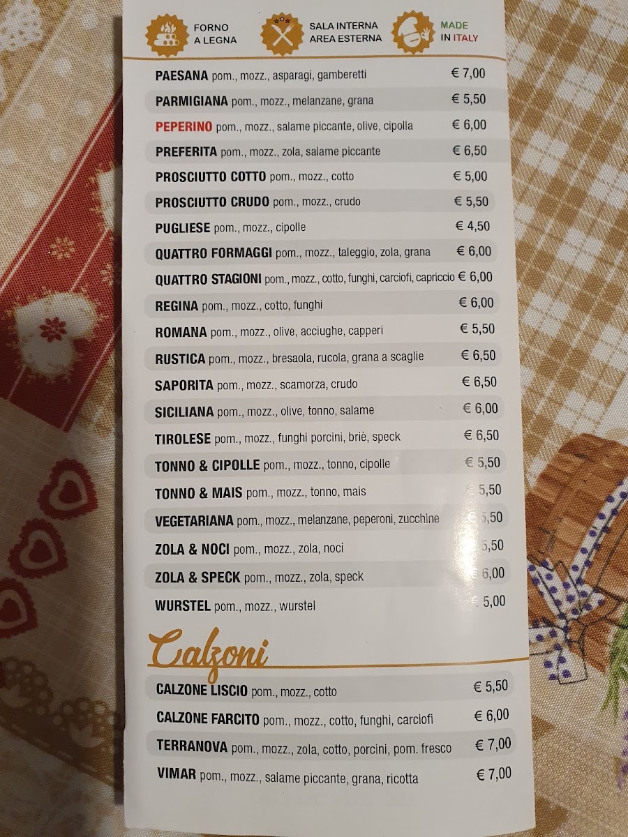 Pizzeria Il Peperino Solaro Photo Menu 2