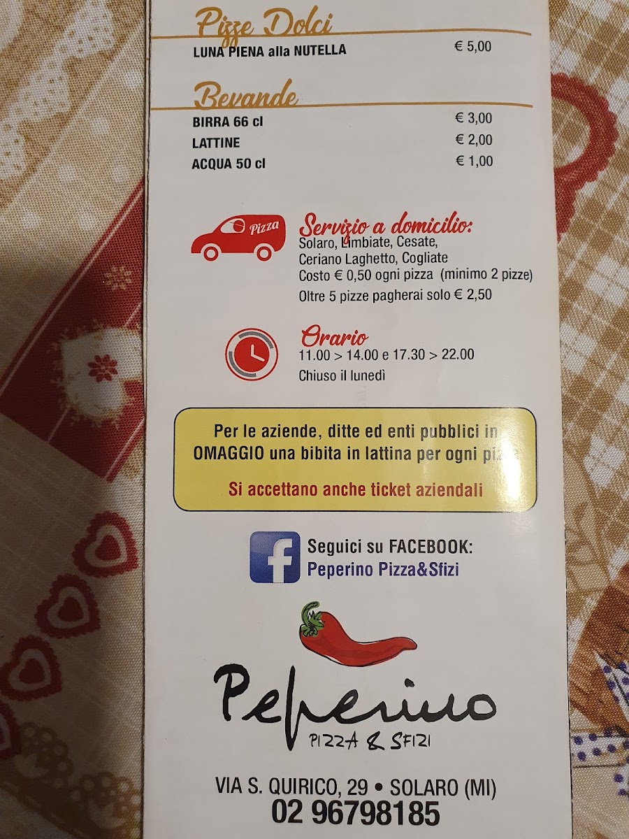 Pizzeria Il Peperino Solaro Photo Menu 5