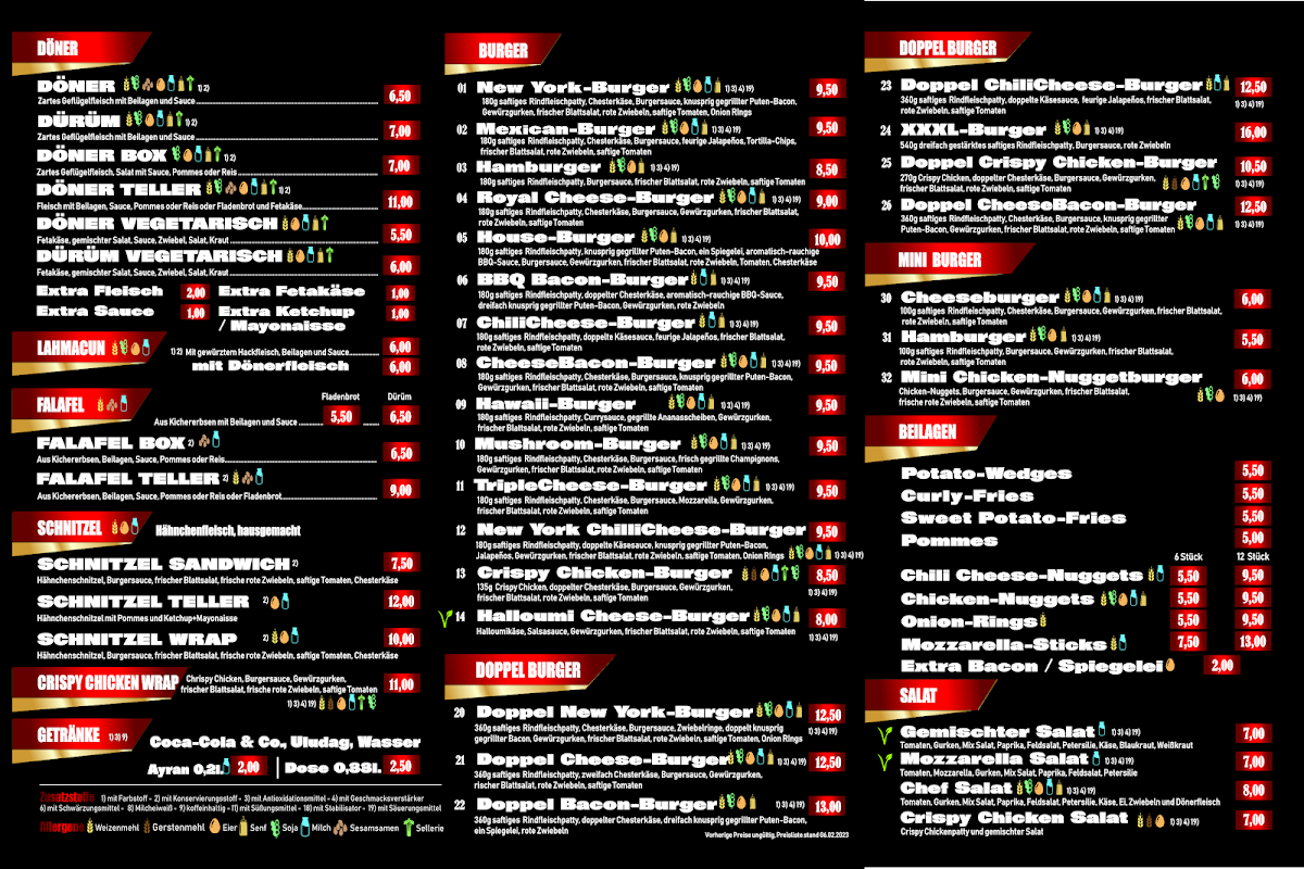 House Of Döner & Burger Photo Menu 1